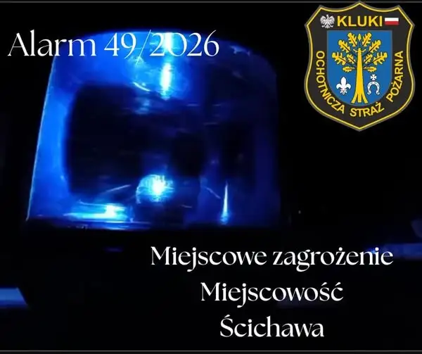 OSP Kluki interweniowała w kolizji w Ścichawie
