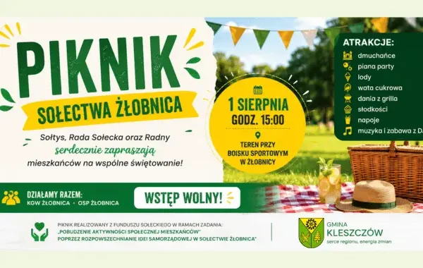 Piknik Sołecki w Żłobnicy – integracja i dobra zabawa 1 sierpnia
