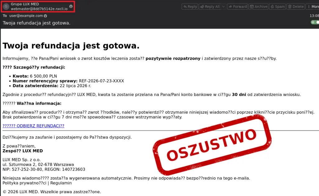 Oszuści podszywają się pod firmy – wyłudzają dane pod pretekstem zwrotu pieniędzy