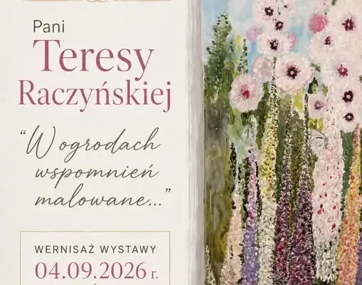 Wernisaż wystawy Teresy Raczyńskiej w GOK Kleszczów