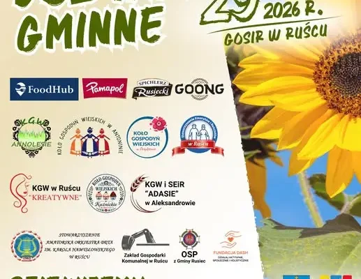 Dożynki Gminne w Ruścu już jutro! Podziękowania dla wspierających