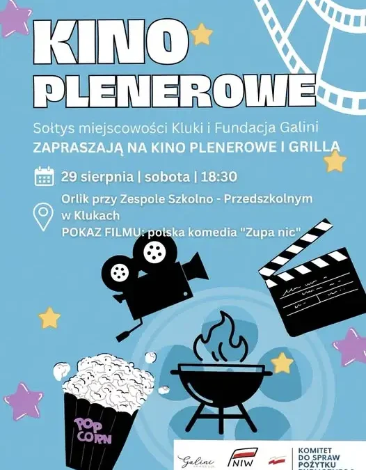 Kino plenerowe w Klukach: „Zupa nic” pod gwiazdami już w sobotę