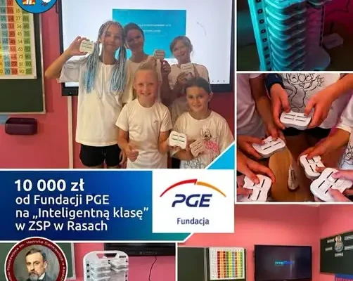 Nowoczesna klasa w Rasach dzięki wsparciu Fundacji PGE