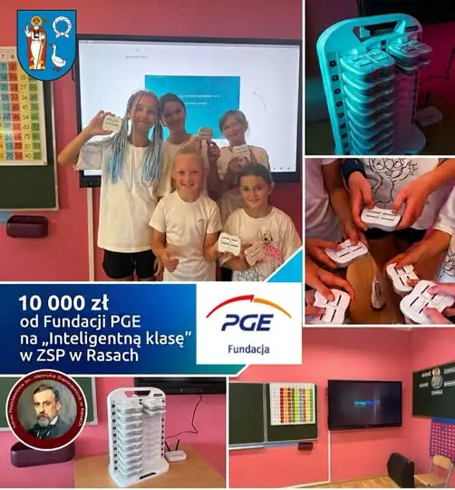 Nowoczesna klasa w Rasach dzięki wsparciu Fundacji PGE