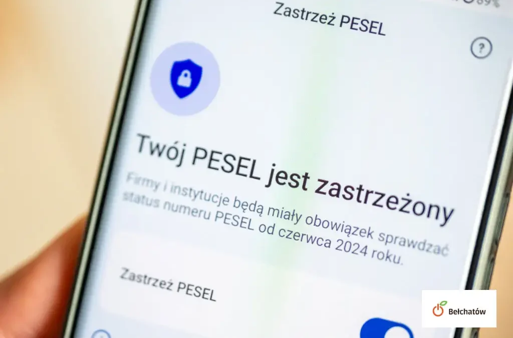 Bełchatów: Rekordowa liczba zastrzeżeń numeru PESEL po wycieku danych