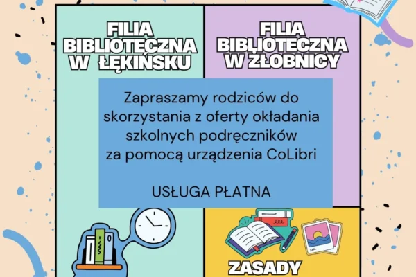 Biblioteka w Kleszczowie: od września okładanie podręczników w Łękińsku i Żłobnicy