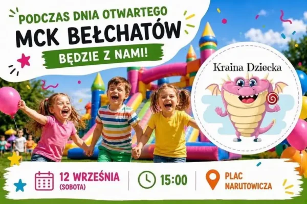 Dzień Otwarty w Bełchatowie: dmuchańce i animacje dla dzieci już 12 września
