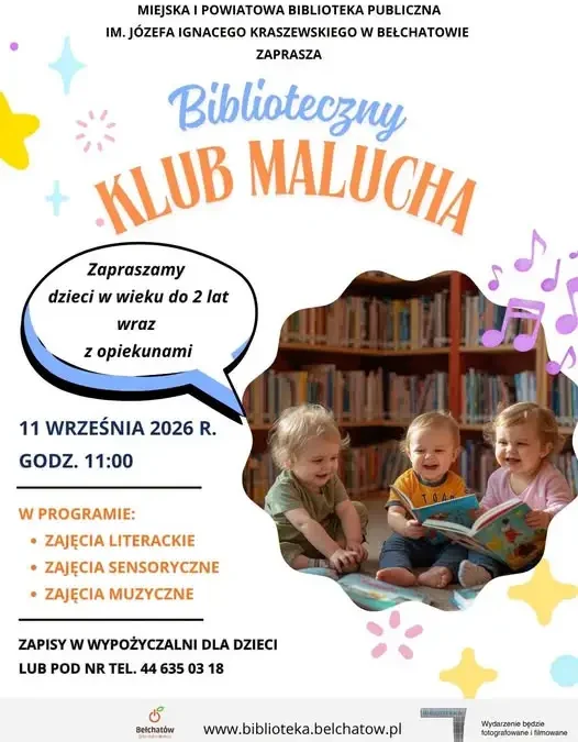 Biblioteczny Klub Malucha w Bełchatowie wznawia zajęcia po wakacjach