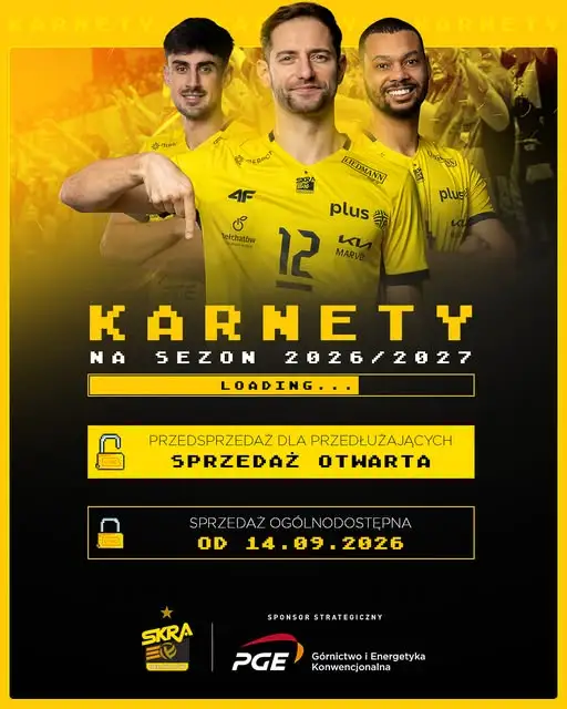 Ruszyła przedsprzedaż karnetów na sezon 2026/2027 w PGE GiEK Skrze Bełchatów