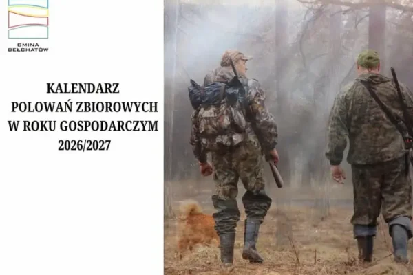 Gmina Bełchatów informuje o zbiorowych polowaniach w sezonie 2025/2026