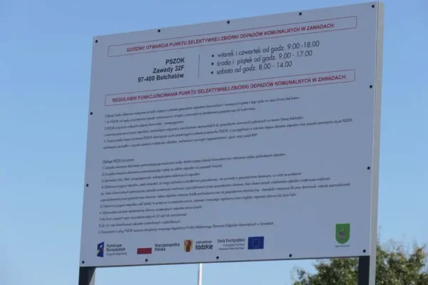 PSZOK w Zawadach nieczynny w sobotę 26 września