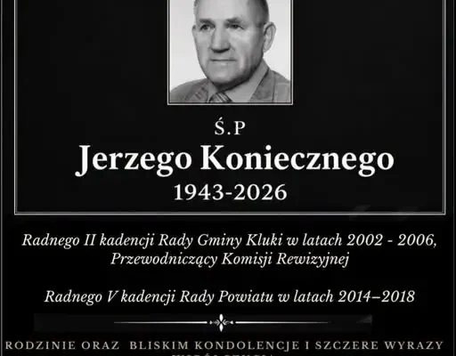Zmarł Jerzy Konieczny – były radny gminy Kluki i powiatu bełchatowskiego