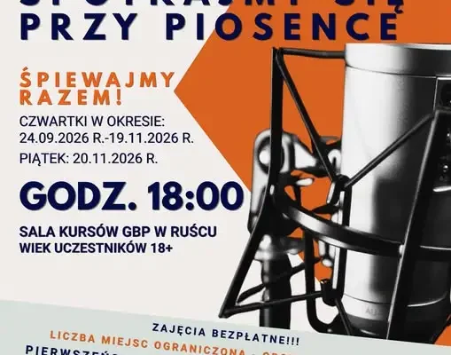 Bezpłatne warsztaty wokalne dla dorosłych w Ruścu – ruszają zapisy