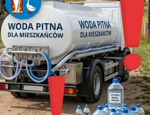 Gmina Drużbice: ruszyła dystrybucja wody butelkowanej i beczkowozów