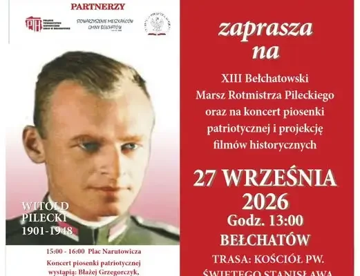 XIII Bełchatowski Marsz Rotmistrza Pileckiego – 27 września 2026