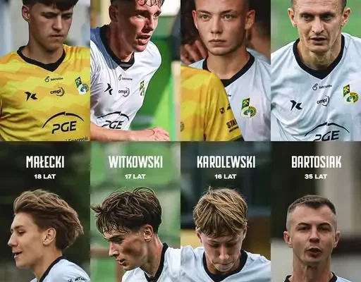 GKS Bełchatów z ośmioma wychowankami na boisku w meczu z Borutą Zgierz