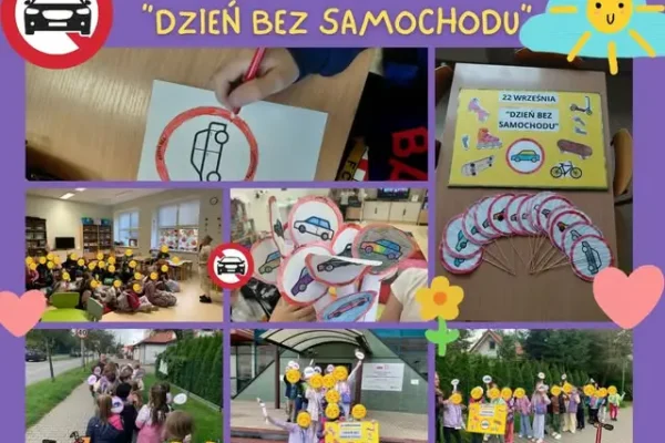 Światowy Dzień Bez Samochodu w świetlicy szkolnej w Bełchatowie