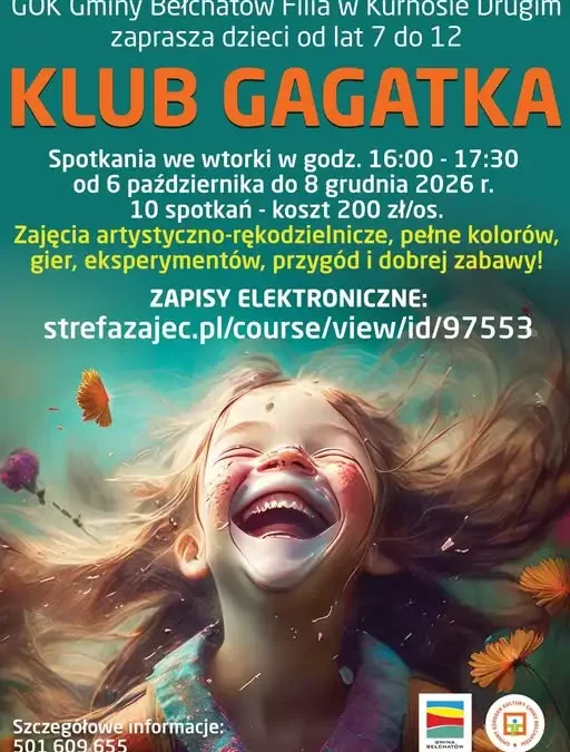 Klub Gagatka w Kurnosie Drugim – start już 6 października