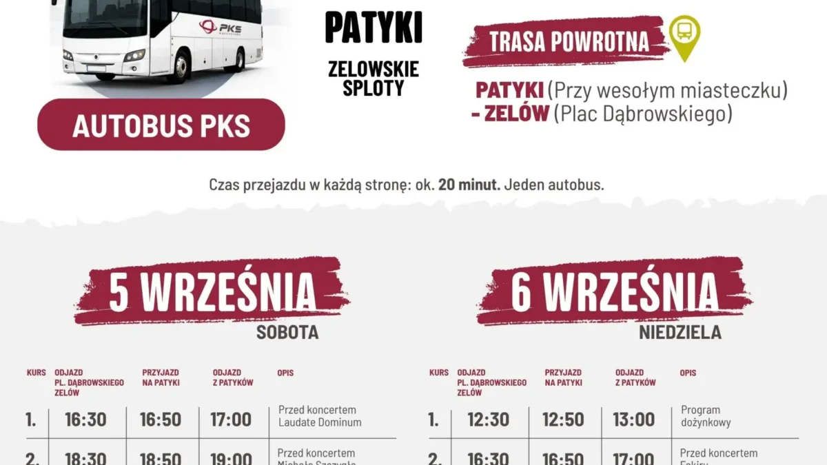 Jak dojechać na Zelowskie Sploty? Specjalne autobusy PKS i ŁKA