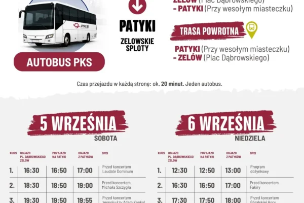 Jak dojechać na Zelowskie Sploty? Specjalne autobusy PKS i ŁKA