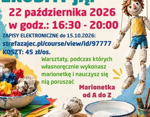Warsztaty tworzenia marionetek w Gminnym Ośrodku Kultury – zapisy do 15 października