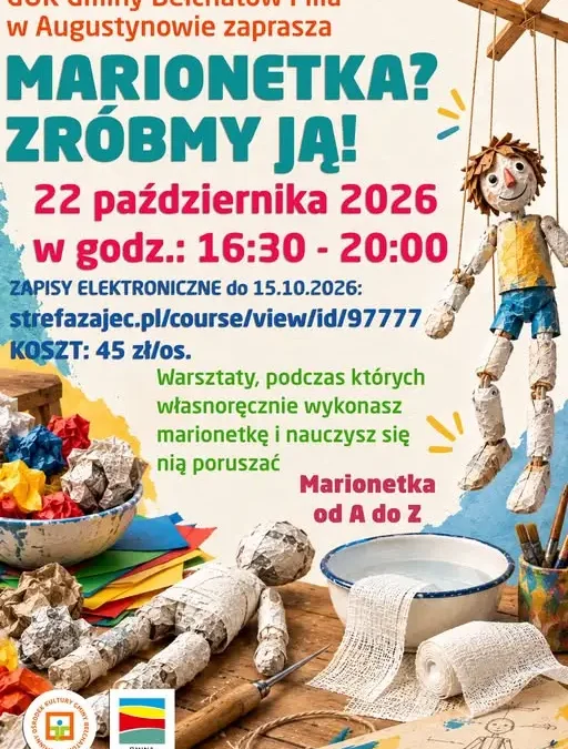 Warsztaty tworzenia marionetek w Gminnym Ośrodku Kultury – zapisy do 15 października