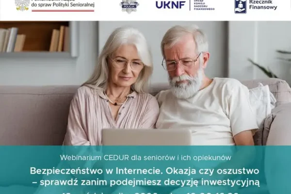 KNF zaprasza seniorów na bezpłatne webinarium o bezpieczeństwie w sieci