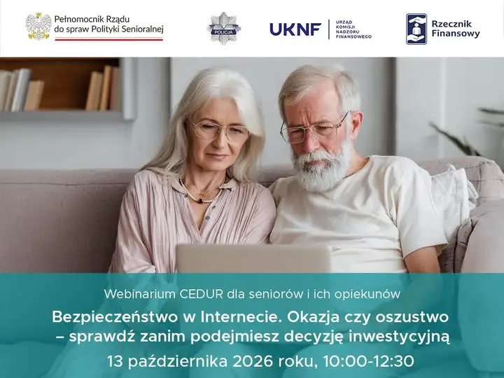 KNF zaprasza seniorów na bezpłatne webinarium o bezpieczeństwie w sieci